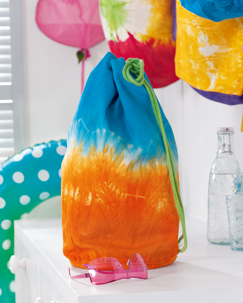 Rucksack in Blau-Orange