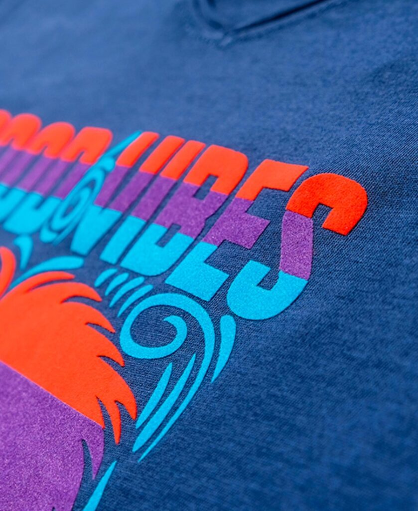 T-Shirt mit Flockfolie